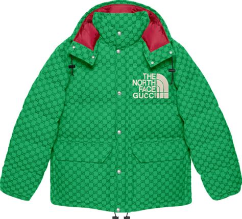 north face gucci green puffer jacket|north face Gucci down jacket.